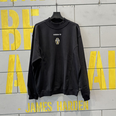 阿迪达斯JUVE EQT SWT男子运动卫衣套头衫KF9827