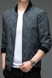 N8922钱塘2020-3秋冬休闲男士夹克衫立领外套潮流上衣P95图片