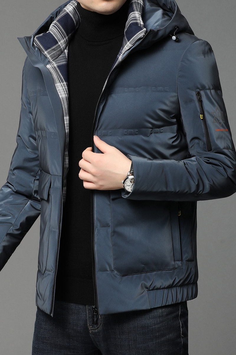 B2016钱塘2020-3冬季男士羽绒服90白鸭绒加厚连帽休闲外穿P295,男装羽绒服,钱塘207-3