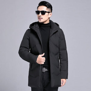 B20728钱塘2020-3冬季连帽可脱卸男士羽绒服中长款休闲外套P205图片