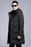 B2152钱塘2020-3冬季长款羽绒服90白鸭绒连帽可脱卸商务休闲P315，男装羽绒服，钱塘207-3