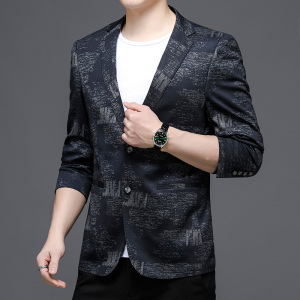 M2028钱塘2020-3秋冬男士帅气男士休闲西服外套修身小西装P145图片