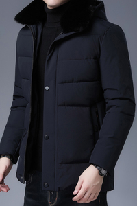 N2190钱塘2020-3跑量冬季男士棉服加厚休闲中年大码连帽中年P95图片