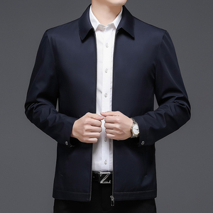 M221钱塘2020-3秋冬男士夹克商务精品长袖夹克外套翻领休闲P130图片