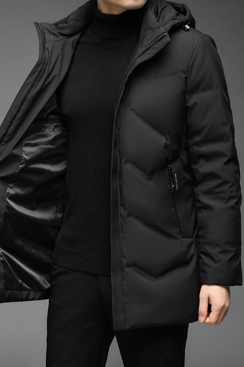 B20728钱塘2020-3冬季连帽可脱卸男士羽绒服中长款休闲外套P205,男装羽绒服,钱塘207-3