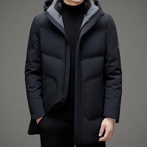 V1077钱塘2020-3冬季跑量男士休闲羽绒服连帽灰鸭绒保暖冬季P290