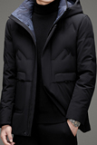 V1075钱塘2020-3冬季跑量男士休闲羽绒服连帽灰鸭绒保暖冬季P245，男装羽绒服，钱塘207-3