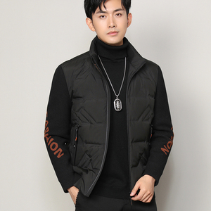 V9161钱塘2020-3冬季男士针织袖羽绒服90灰鸭绒外套保暖冬季P225