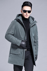 B2019钱塘2020-3冬季男士连帽精品羽绒服青年休闲商务休闲P340图片