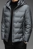 B2119钱塘2020-3冬季男士羽绒服90灰鸭绒加厚连帽休闲外穿P235，男装羽绒服，钱塘207-3