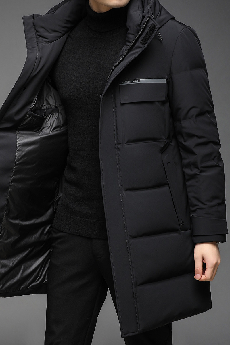 B21159钱塘2020-3冬季羽绒服加厚连帽男士中长款休闲外穿外套P355,男装羽绒服,钱塘207-3