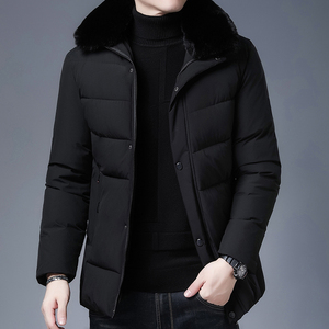 N2190钱塘2020-3跑量冬季男士棉服加厚休闲中年大码连帽中年P95图片