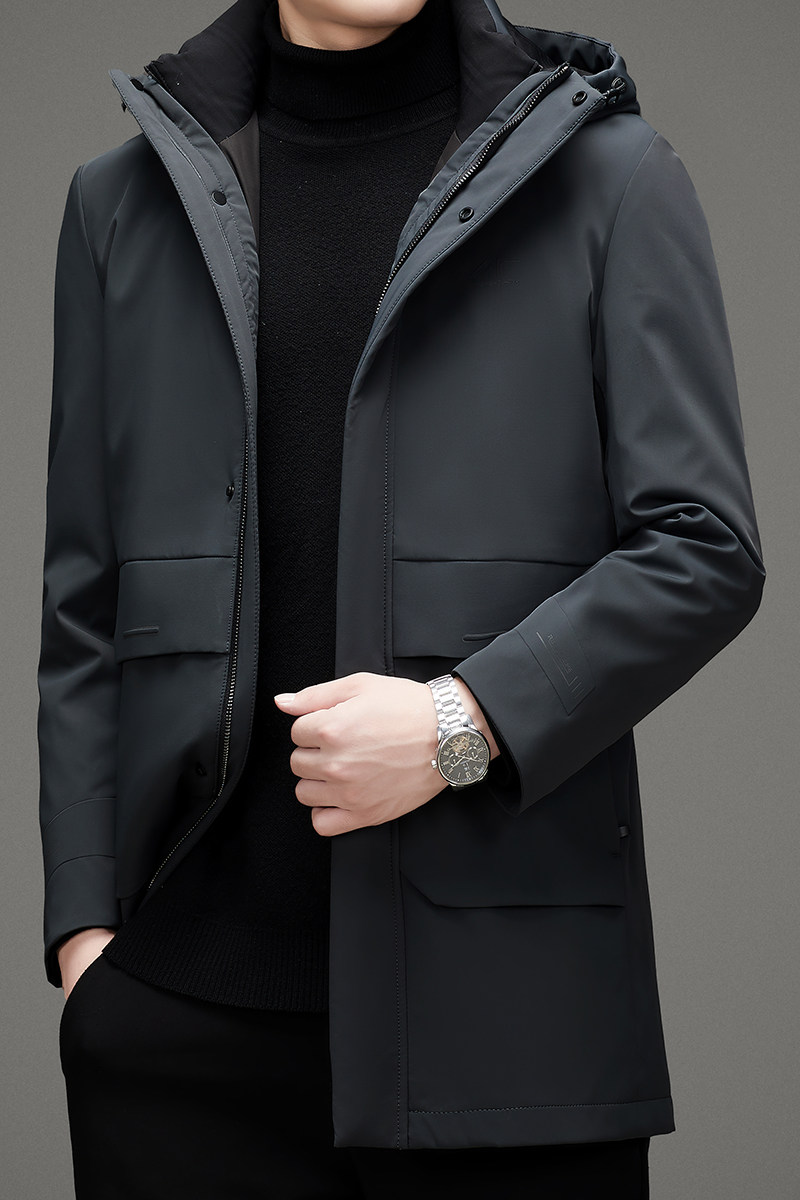 HY7076钱塘2020-3冬季男士90绒羽绒服精细可脱卸内胆商场同步P350,男装羽绒服,钱塘207-3
