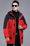 B8622钱塘2020-3冬季连帽男士羽绒服90白鸭绒中长款多口袋P310，男装羽绒服，钱塘207-3