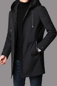 B19003钱塘2020-3冬季男士羽绒服90白鸭绒加厚连帽P310图片