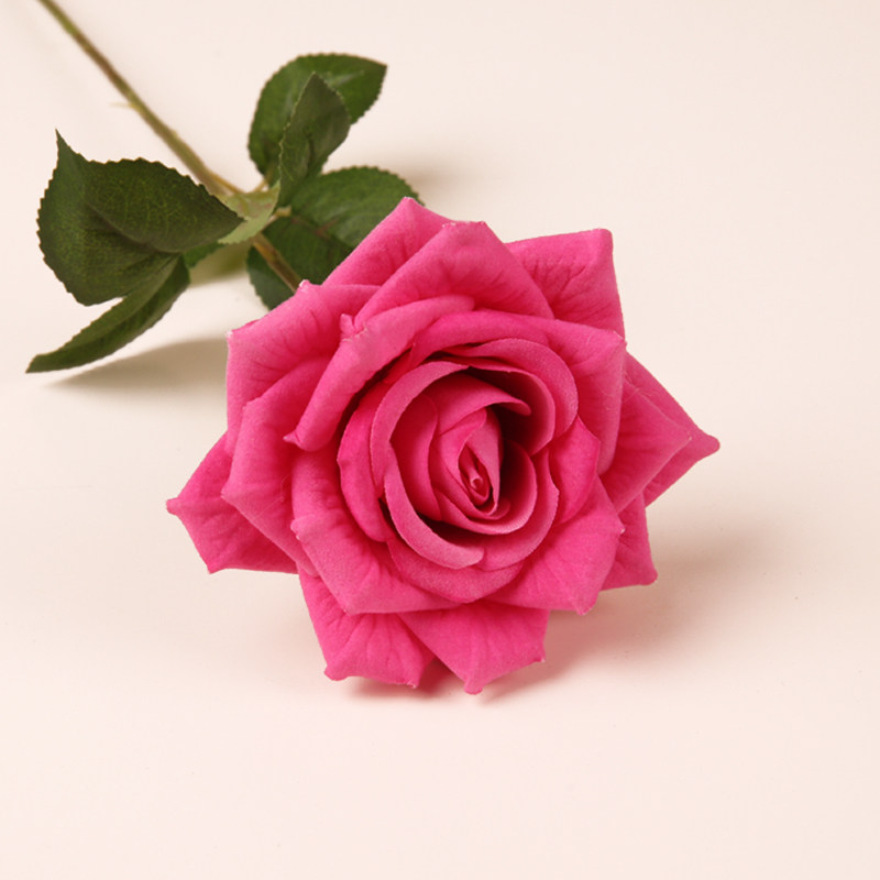 Artificial roses, indoor artificial flowers, tulips, plastic living room decoration bouquets, single ornaments, flower arrangements, dried flower displays thumbnail 5