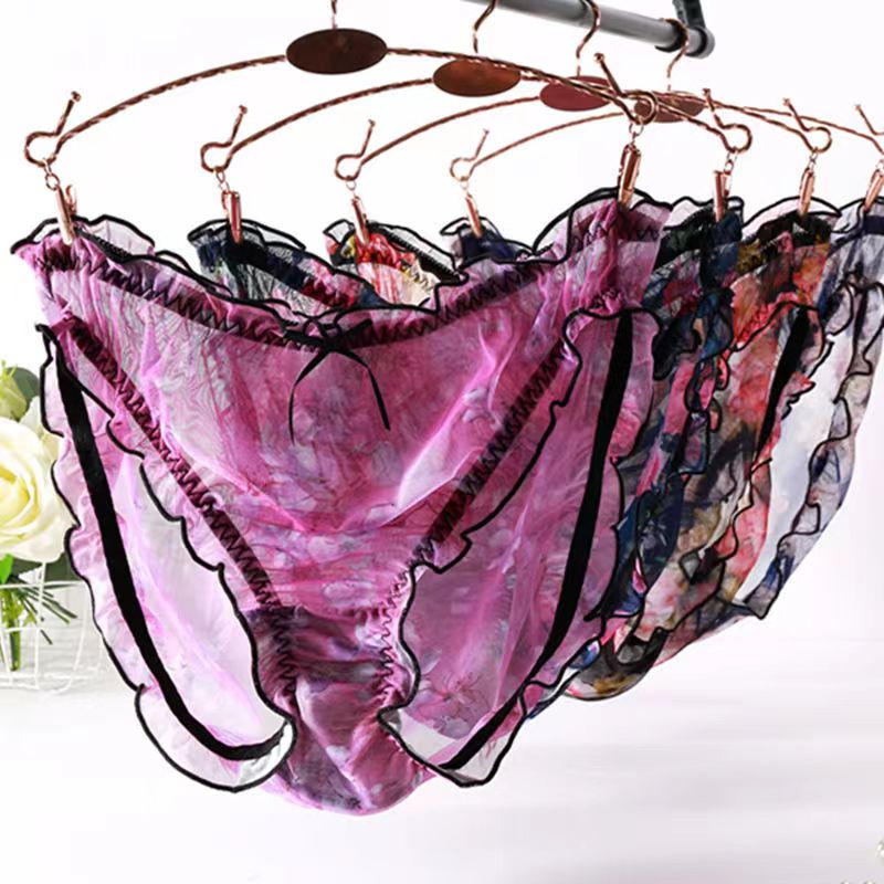 大码网纱高弹200斤加肥蕾丝内裤