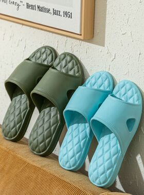 eva凉拖鞋女夏季家居家居家用抗菌防臭防滑浴室洗澡软底踩屎感男