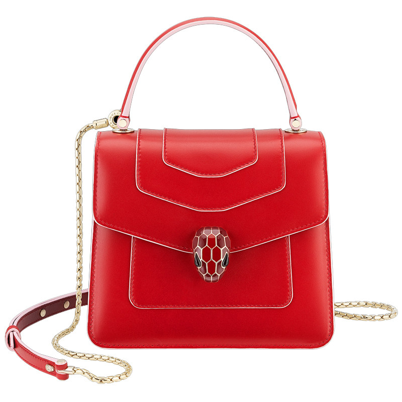 预售30天Bvlgari/宝格丽女款牛皮手提/单肩/斜挎包 手提风琴包