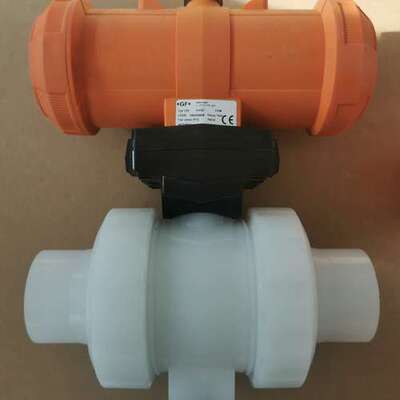 议价+GF+乔治费歇尔d63DN50球阀两通球阀PVDF可维修