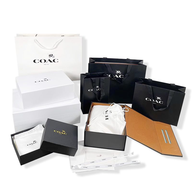 coac寇驰 原版礼品包装盒纸袋香水礼品袋包装防尘袋皮带盒腰带盒