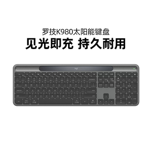 K980无线太阳能键盘蓝牙电脑办公ai键 Solar 罗技Signature Slim