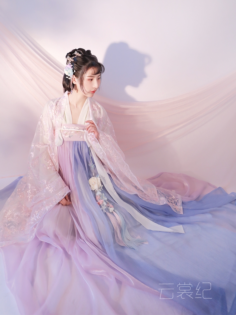 春樱紫蓝汉服女中国风夏季仙气古138.00元包邮