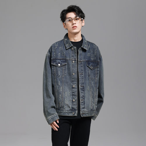 UNKNOWTAL糜烂牛仔外套