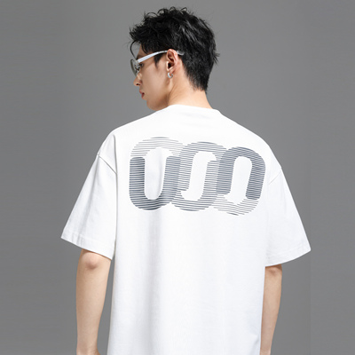 UNKNOWTAL潮环形渐变印花短袖