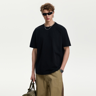 纯色T恤 索罗娜凉感亲肤Boxy版 UNKNOWTAL 不规则裁剪分割短宽短袖