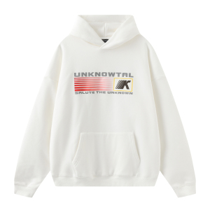 UNKNOWTAL 标识K字立体硅胶印花420G重磅连帽卫衣宽松美式帽衫