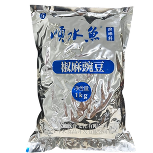 五斗米椒麻豌豆黄金豆小吃零食散装青黄豆大包装1kg炒豌豆商用装