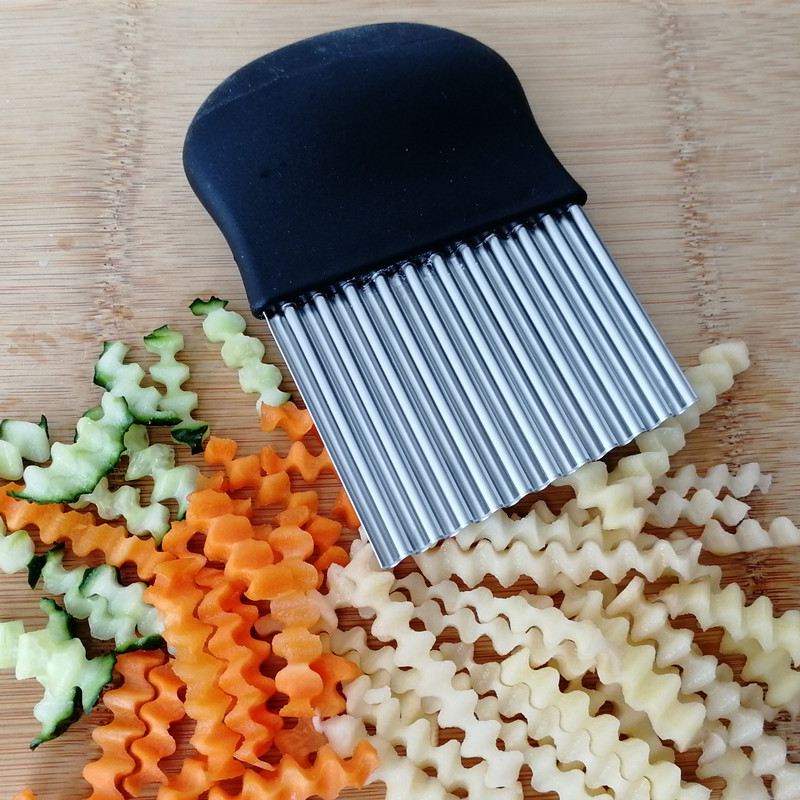 狼牙土豆刀波浪刀薯条刀切花式切狼牙土豆的波浪刀切洋芋花波浪刀