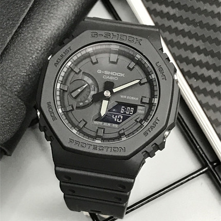 卡西欧八角黑战士 GSHOCK农家橡树可口可乐手表男GA2100 GAB2100