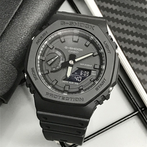 卡西欧八角黑战士 GSHOCK农家橡树太阳能手表男GA2100 GAB2100