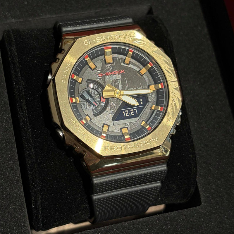 卡西欧50周年 GSHOCK马年生肖限定农家橡树金属壳GM-2100 GBM2100,手表,日韩腕表,淘宝优惠券,粉丝福利购,淘宝优惠卷