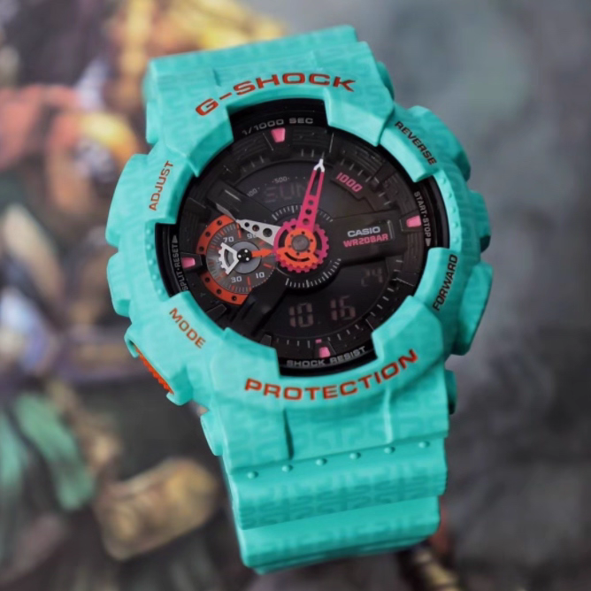 卡西欧英雄联盟金克斯联名款手表