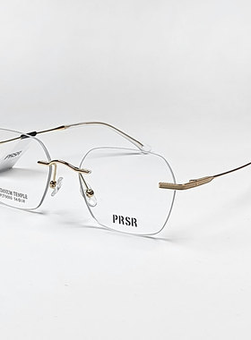 帕莎眼镜框超轻无框钛架男时尚女潮可配近视防蓝光眼镜架PJ79005