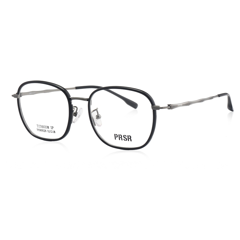 prsr帕莎眼镜架超轻眼镜框男纯钛金属镜架可配近视防蓝光女90028-封面