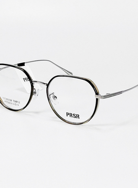 帕莎高颜值女钛合金休闲眼镜框显脸瘦大框复古近视眼镜架PT75014