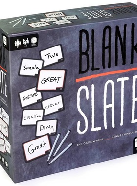 英文版家庭亲子Blank slate 空白板卡牌益智拼句子桌游卡片