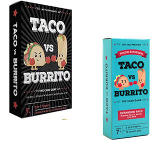 Taco Cat Goat Cheese Pizza vs burrito英文比萨饼游戏卡牌玩具