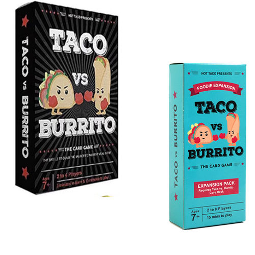Taco Cat Goat Cheese Pizza vs burrito英文比萨饼游戏卡牌玩具
