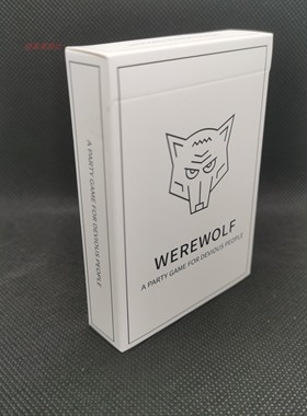 跨境热销全英文版Werewolf 狼人桌游卡牌游戏角色扮演狼人游戏