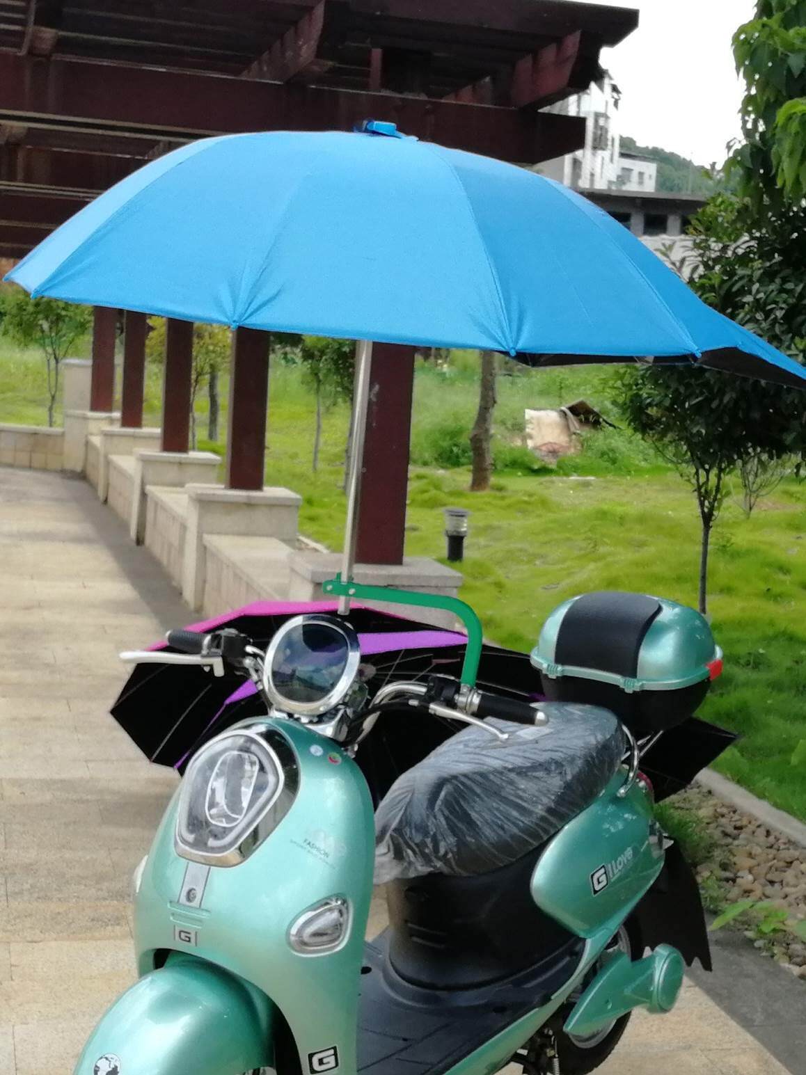 雨伞遮阳加厚防晒电瓶电车电动摩托小型新款上的挡风雨蓬可折叠防