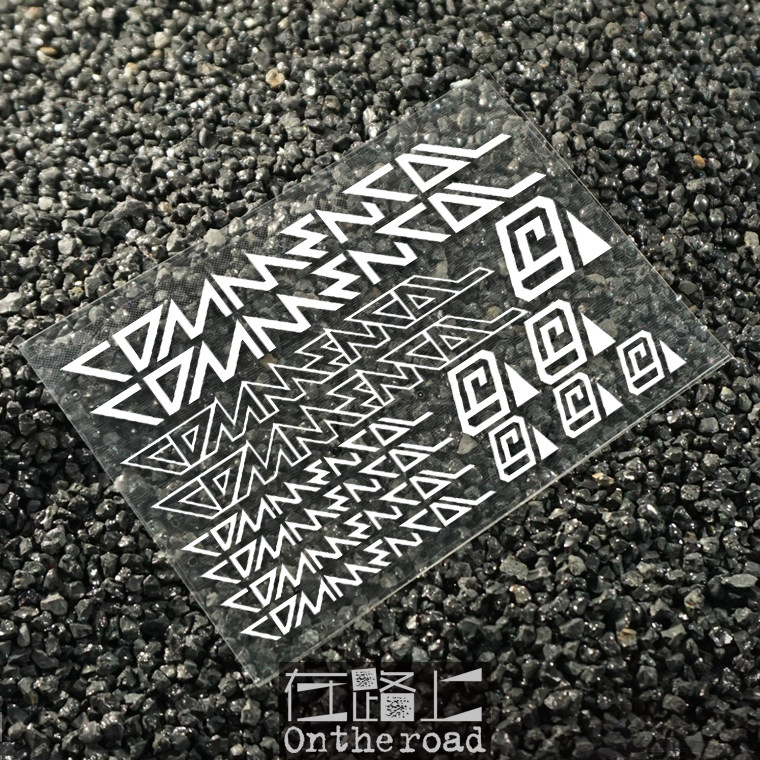COMMENCAL 산악 자전거 반사 자전거 스티커 반사 방수 투르 드 프랑스 자전거 경주 대만 스티커