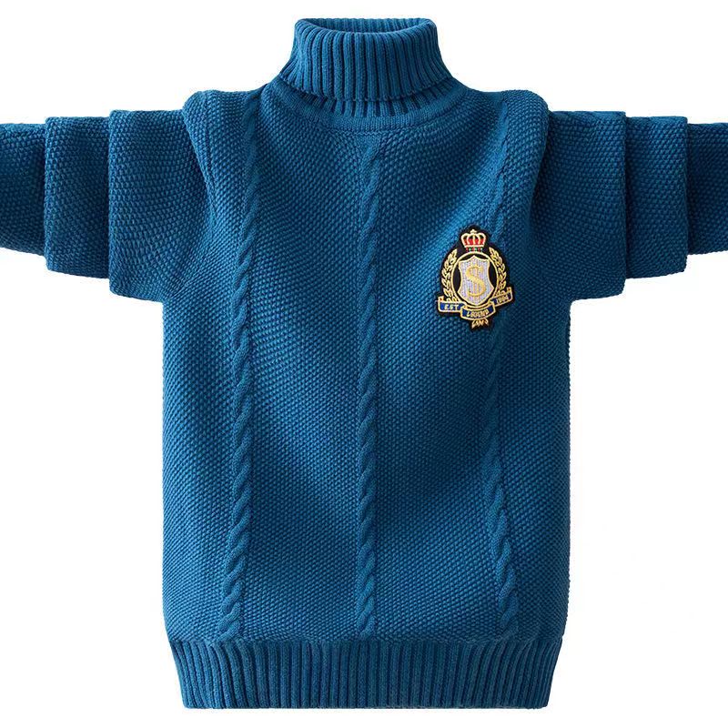 儿童毛衣秋冬款纯棉加厚保暖高端