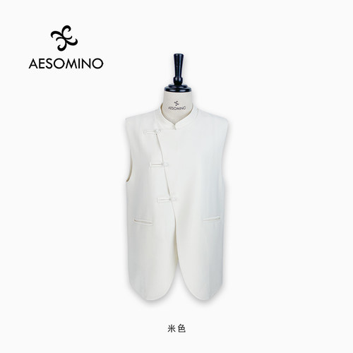 Aesomino/衣莎美诺春秋国风马夹百搭Y498C7508