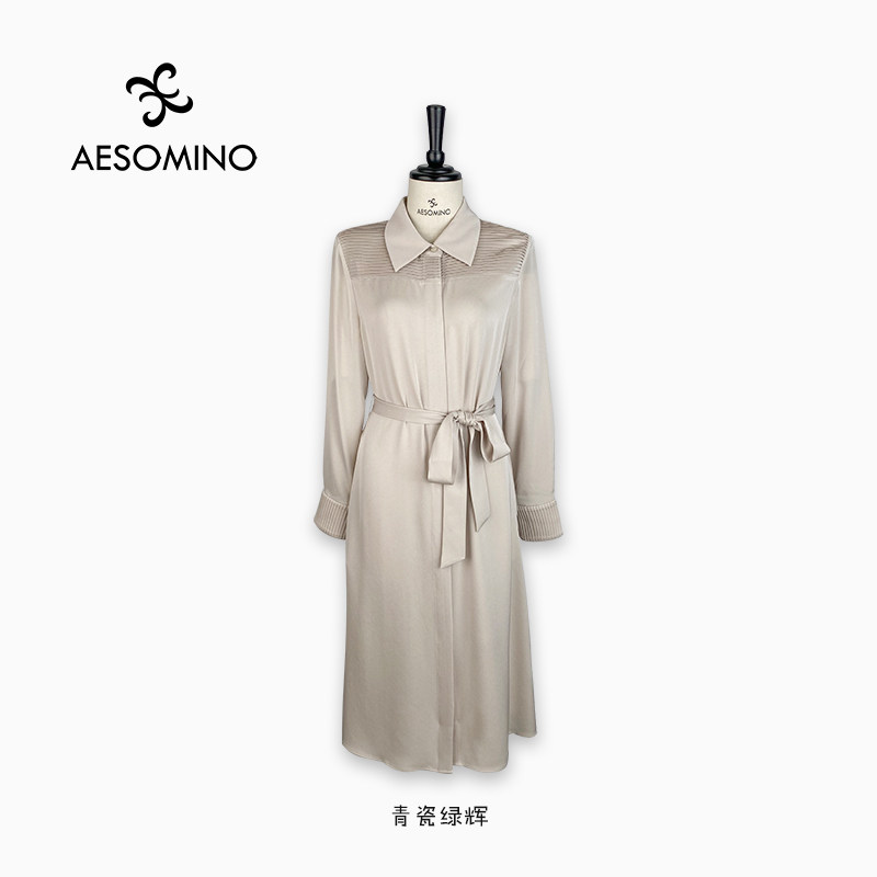 Aesomino/衣莎美诺醋酸连衣裙Y557C347H