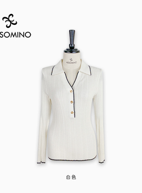 AESOMINO衣莎美诺春秋针织套头衫Y483C8832